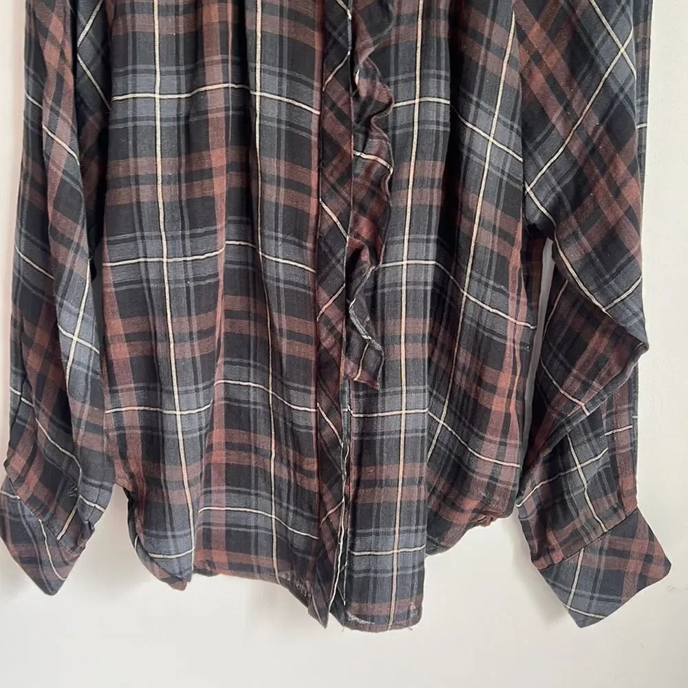 Finley plaid cotton long sleeve button down shirt - Picture 4 of 12